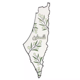 Wooden Palestine Map with Olive wall Decor Art