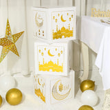 Simply Elegant White and Gold Jumbo Eid Blocks/ Boxes