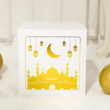 Simply Elegant White and Gold Jumbo Eid Blocks/ Boxes
