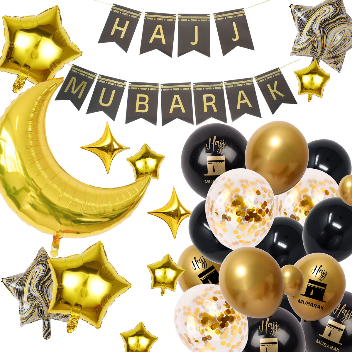 EID Mubarak Letter Balloons for Muslim Islamic Par... - Grandado