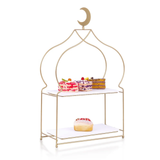 Gold 2 tier Afternoon tea stand (Arabian Inspired)- Golden Souq Collection