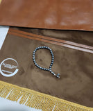 (Shorter Model) Andalucia Royale Cappuccino Foldable premium Portable Prayer Mat Set Leather Backed