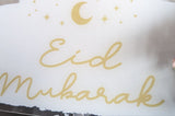 Eid Mubarak Acrylic Sign Table decor White & Gold