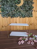 Gold 2 tier Afternoon tea stand (Arabian Inspired)- Golden Souq Collection