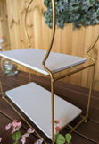 Gold 2 tier Afternoon tea stand (Arabian Inspired)- Golden Souq Collection