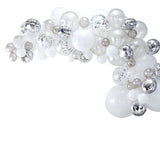 Silver Balloon Arch Kit