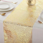 Metallic glitter table Runner / gift wrapping mesh available in 3 colours 4.5m