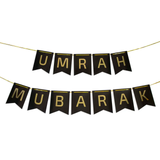 Umrah Mubarak Pennant shaped Bunting Banner