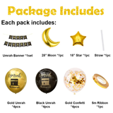 17 Piece Umrah Mubarak party decoration set/bundle