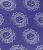 Eid Mubarak deep purple Wrapping Paper Sheet 100cm x 70cm