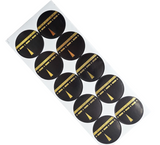 Kaaba design Gold Foil Print Stickers x 10