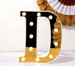 LED Eid letters sign - Gold Mirrored 22cm EID letters