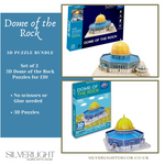 Bundle - Set of 2 Dome of the rock 3D puzzles 6+/3+