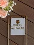 Umrah Mubarak Cake topper - Available in 2 shapes