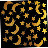 Ramadan/Eid moon and Stars gold hanging Garland