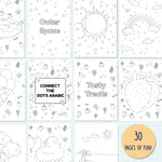 Connect the Dots - Arabic Alphabet Dot to Dot Book