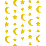 Ramadan/Eid moon and Stars gold hanging Garland