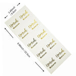 Umrah Mubarak Gold Foil Print Stickers x 10