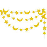 Ramadan/Eid moon and Stars gold hanging Garland