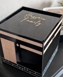 Kaaba shaped keepsake box - Flip lid favour, gift, money box personalised