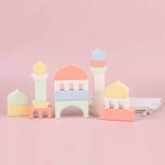 Pastel Masjid Wooden building blocks set
