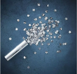Ginger Ray Confetti Cannon Party Popper Shooter Silver Star Compressed Air