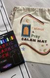 Children's Colour and Pray Salah Mat Set (personalisation option available)