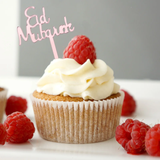 Eid Mubarak Acrylic Cupcake Toppers (available in rose gold and silver)