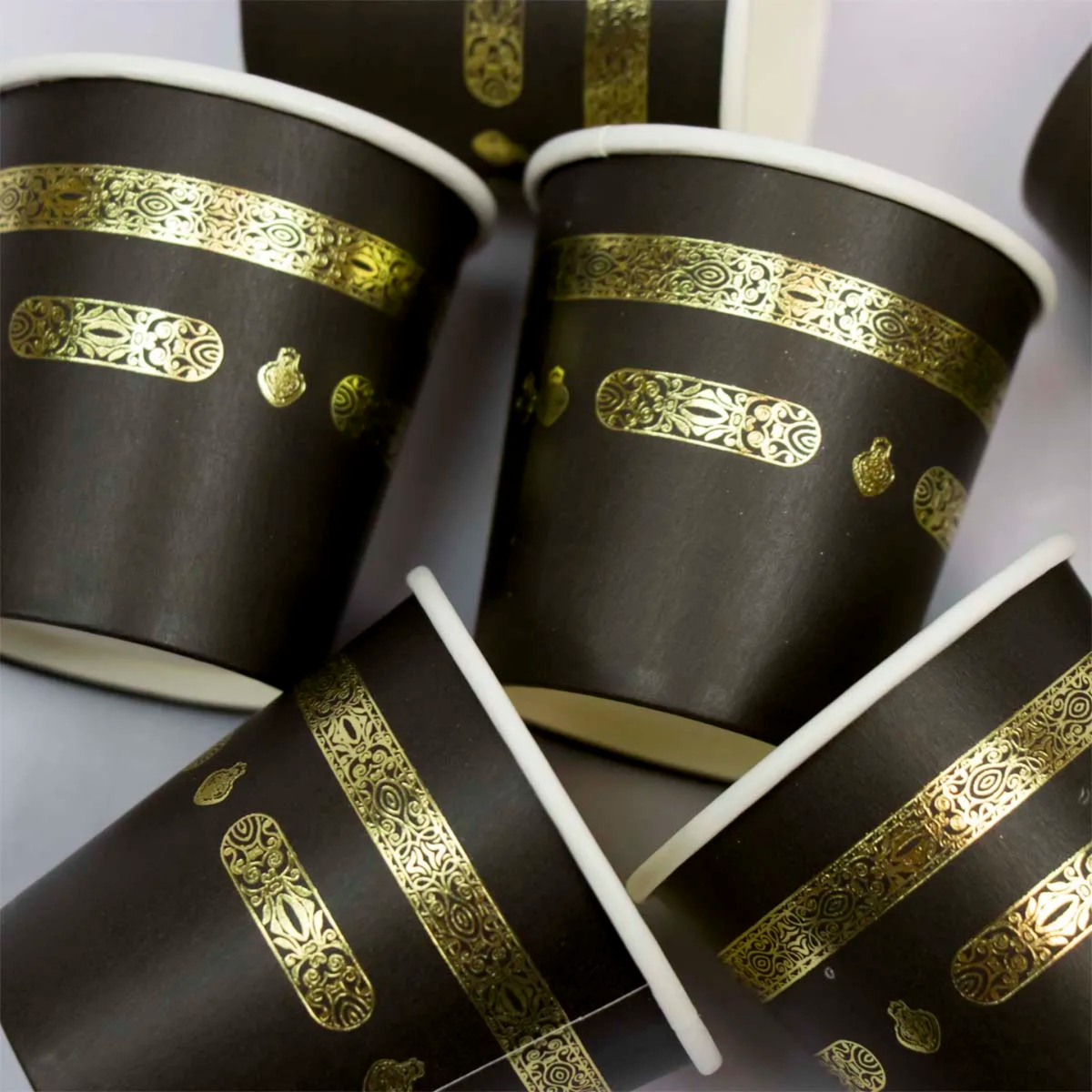 Kaaba themed small 4oz (110ml) Zam Zam paper Cups – Silverlight Gifts ...