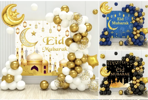70 Piece Complete Eid Party set/bundle (available in White, Black and blue)