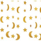 Ramadan/Eid moon and Stars gold hanging Garland