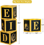 Black and Gold Jumbo Eid Blocks/ Boxes