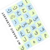 Arabic Alphabet A4 Poster Print