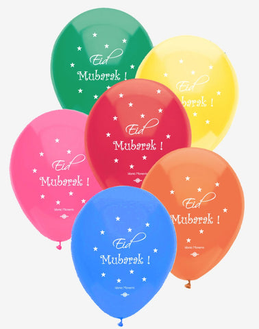 Eid Mubarak Multicoloured Balloon Pack
