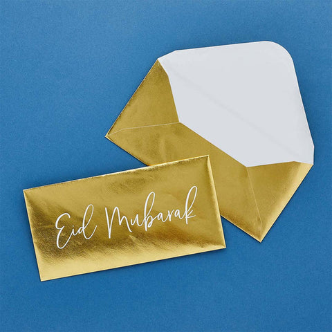 Eid Money Envelopes Gold 5 Pack