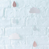 Rose Gold raindrops and clouds baby shower decoration