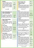 A5 Gloss Laminated Card Tajweed Rules Quran Islamic Learning recitation rules