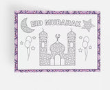 Colour Your Own Eid Mubarak Placemats Pack of 6