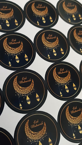 Eid Mubarak Stickers  Moon & Lantern