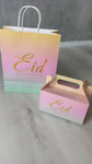 Blush Ombre Eid Mubarak Gift / treat / Party boxes pack of 12