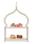 Gold 2 tier Afternoon tea stand (Arabian Inspired)- Golden Souq Collection