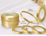 Gold Ribbon Roll 10m 5mm wide